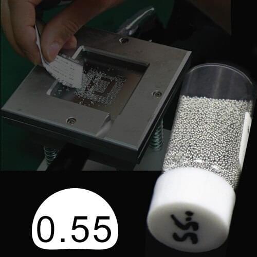 0.55mm diameter 25k lead solder balls for BGA reballing stencil