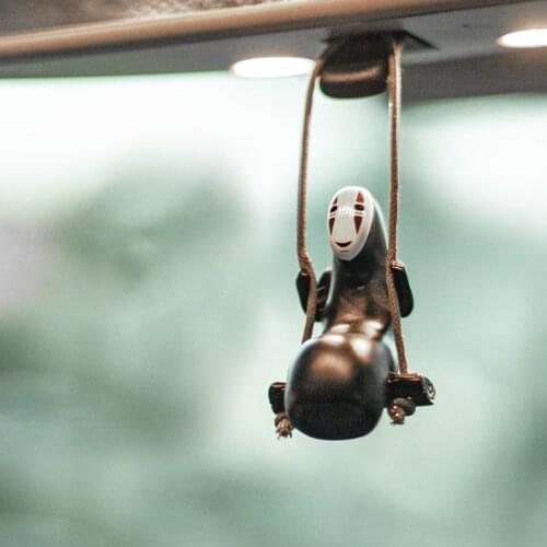 Japan Anime No Face Man Action Figure Model DIY Gardening home Decoration Landscape Doll Toy Handmade Doll Model Toy Figures