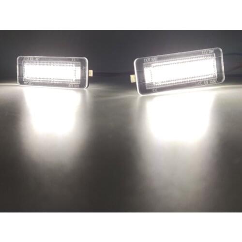 1Set 18SMD LED License Plate Number Light Lamp Error Free For Benz Smart Fortwo Coupe Convertible 450 451 W450 W453