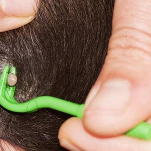 3pcs Tick Remover Tweezer Flea Remover Hook Tick Pull Pet Cat Dog Accessaries Tick Tool Pet Mites Flea Extractor Pet Supplies