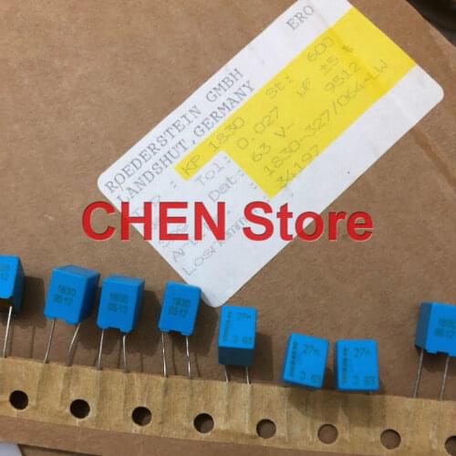 6PCS/10PCS Original Vishay ERO KP1830 0.027uF/63V 5%P5MM blue Polypropylene film capacitor 273/63v Hi-Fi Audio 27nF 63v 273