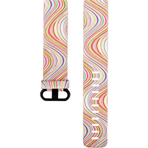 Colorful Silicone Wrist Band for Fitbit Charge 3 Replacement Fashion Wristband Bracelet for Men Women Fitness Tracker