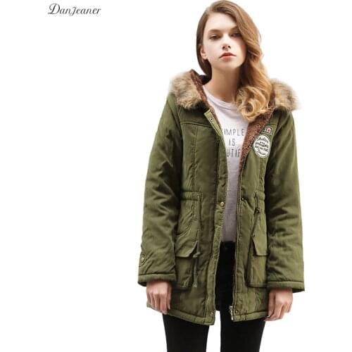 Женские осенние парки DANJEANER China At AliExpress