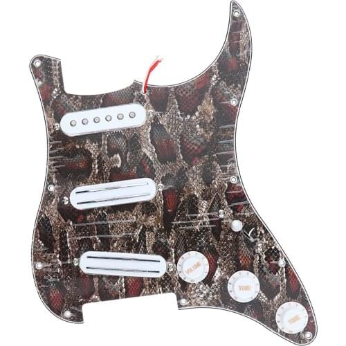 Dual Rail Humbucker Pickup Single Coil Pickup Pickguard Prewired Loaded Pickguard for Fender ST Guitar