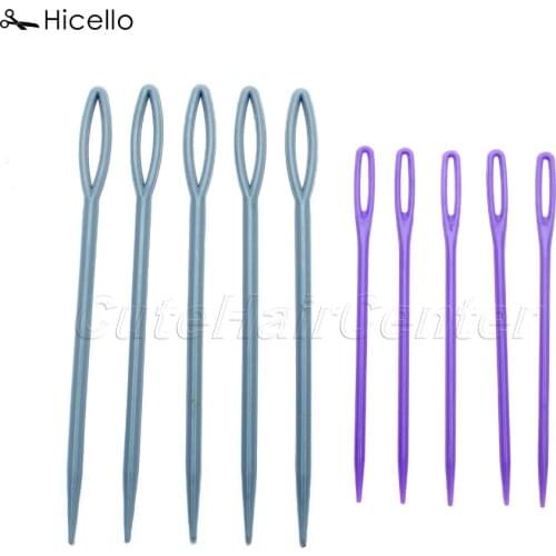 Hicello 10X/Set Large Eye Sewing Needles Plastic Wool Sewing Embroidery Tapestry Needles Cross Darning Stitchery Needles 7cm/9cm