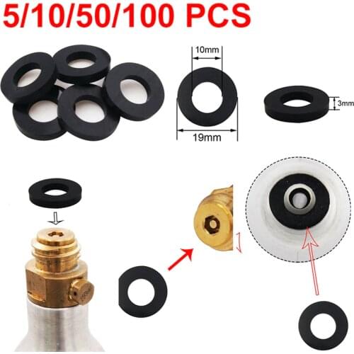 5/10Pcs Sealing Washer Replacement Gaskets Ring for Sodastream Nozzle Repair Adapter Gasket Sealing O Rings Rubber Set