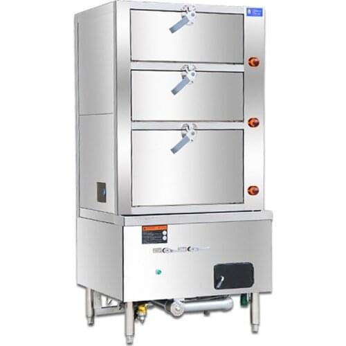 Commercial Electric Steamer Multi-Function Stainless Steel Electric/Gas Bun Bread Steamer Food Steaming Cabinet Machine 30KW