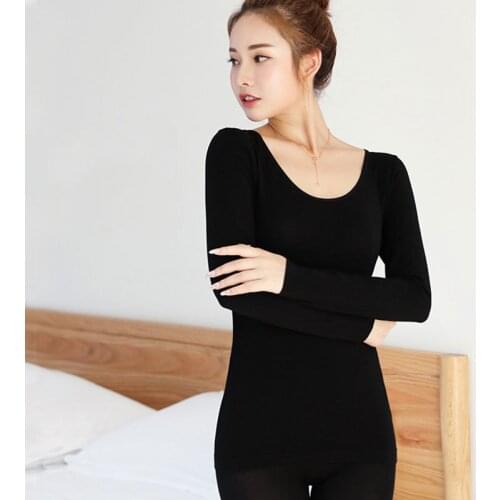 37 Degree Ultra-thin Warm Underwear Lady Set Modal Tight Bottoming Slim Autumn Winter Underwear Women Long Johns