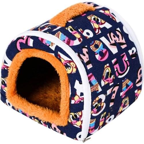 Small Animal Guinea Pigs Hamster Hedgehog Bed House Warm Cage Bed Habitat Cave