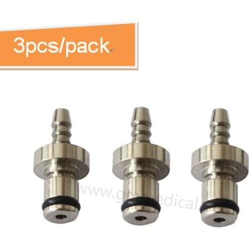 Nibp Cuff Air Hose Connector Blood Pressure Cuff Connector Locking Male Connector,Metal,3pcs/pack