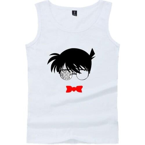 Conan print Brand Bodybuilding Tank Top Harajuku Men Fitness Singlet Sleeveless Shirt Muscle Vest Undershirt