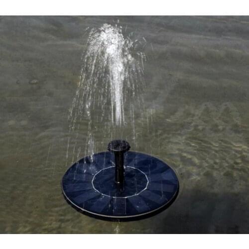 Mini Solar Power Water Fountain Garden Pool Pond 30-45cm Outdoor Solar Panel Bird Bath Floating Water Fountain Pump Garden Decor