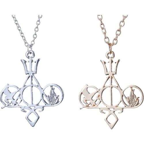 Fashion Jewelry Movie Charm Mix The Mortal Instruments Hunger Games Divergent Necklace For Collection