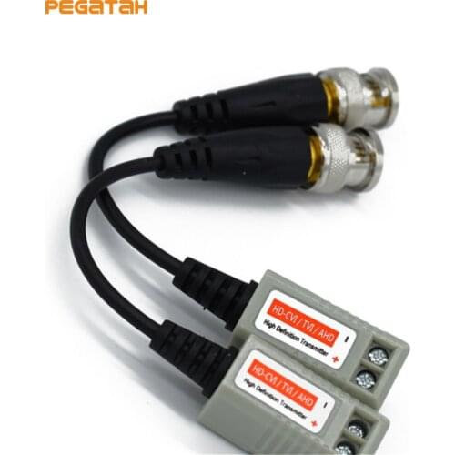 New 2 pieces 250m distance HD CVI AHD TVI Camera BNC to UTP CCTV Video Balun Passive Transceivers UTP Video Balun