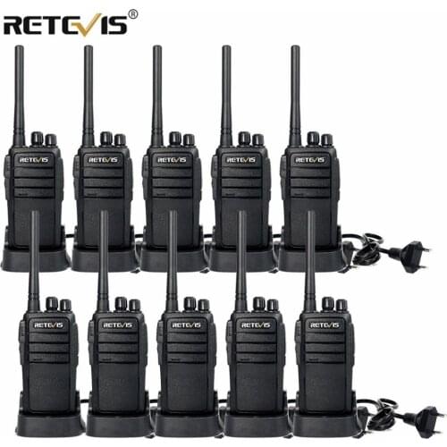 Wholesale Rugged Walkie Talkies 10pcs Retevis RT21 2.5W 1-3Km Range Scrambler Encryption For Factory/Warehouse/Construction site