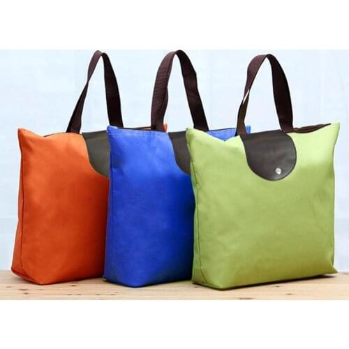 Portable Folding Large Capacity Shopping Bag Waterproof Oxford Cloth Hand Pouch Food Storage Shopping Tote Bags Handbag Sac
