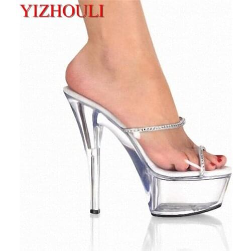 Recommended students girls sandals 15 cm high heels comfortable waterproof New style