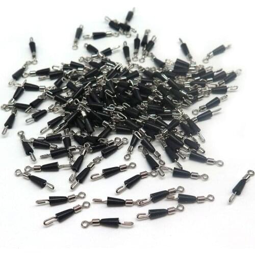 20/30/50Pcs Fishing Swivels Ball Bearing Swivel Rings Connector Rolling Hook