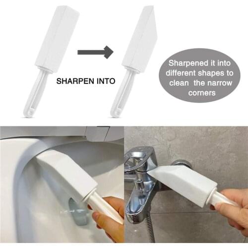 2020 New Pumice Stone Toilet Brush Universal Household Bowl Cleaning Tools Limescale Stain Remover with Long Plastic Handle