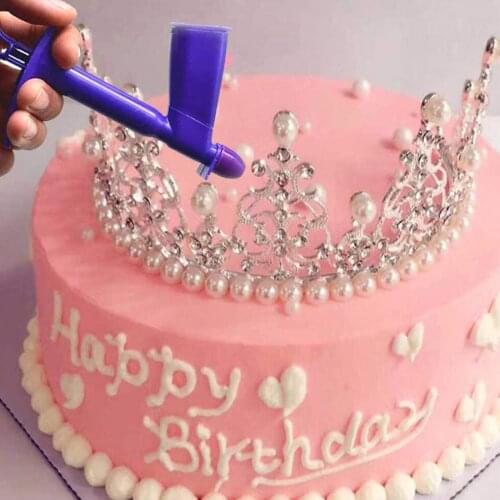 Cake Pearl Applicator Home Bakery DIY Baking Cake Edible Pearl Ball Decoration Applying Tool Fondant Cake Decorating Tool, 1pc