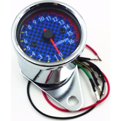 Universal 12V 16000RPM Scooter Tachometer Gauge For EFI Motorcycle
