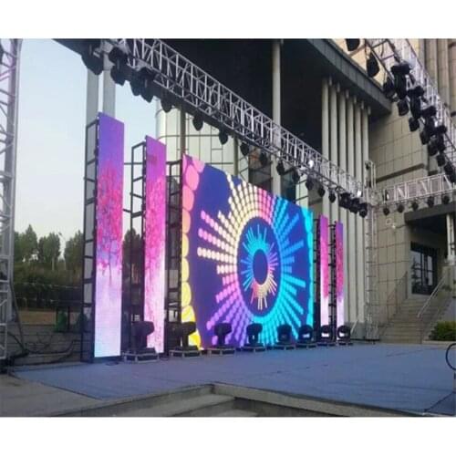 High Quality P4.81 SMD1921 LED display 500*500mm Die Casting Aluminum Cabinet Rental Panel RGB Outdoor Waterproof LED Screen