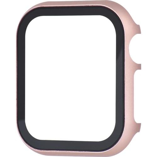 Tempered film Cover case For Apple Watch Series 4 3 2 1 band case 42mm 38m 40mm 44mm Slim Aluminum case Protector for iWatch 4