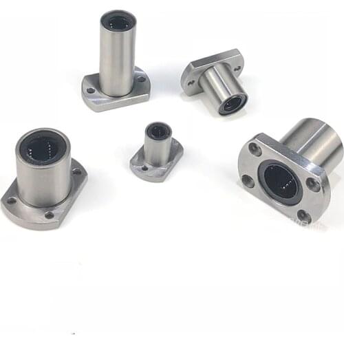 10pcs LMH8UU LMH6UU LMH10UU LMH12UU LMH13UU LMH16UU LMH20UU LMH10LUU LMH8LUU 8mm flange linear bearing for CNC 3D printer Rod