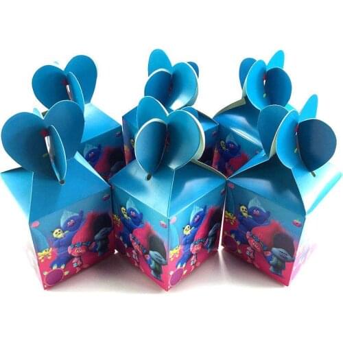 12/24/36/48 Pcs /lot Cartoon Candy Boxes Birthday Party Supplies Baby Shower Decorations Kids Favor Gifts Boxes Supplies