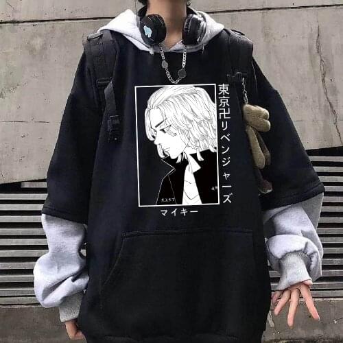 2021 Anime Tokyo Revengers Printed Hoodie Unisex Funny Manjiro Sano Long Sleeve Oversize Hip Hop Sudaderas Hoodies