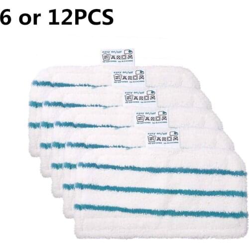 6 or 12PCS Mop Pad for Black+Decker Steam Mop FSM1600 FSM1610 FSM1620 FSM1630 FSMH13E5 FSMH1321-A9 FSM1616 HSM13E1 HSMC1321