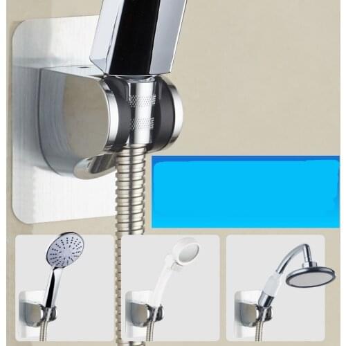 ABS Adhesive Punch-free Shower Head Holder Faucet Seamless Bracket Suctorial Adjustable Bathroom ShowerHead Nozzle Base