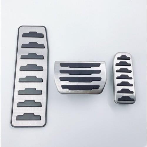 AT Foot Rest Fuel Gas Brake Pedal Cover Fit For Land Rover Range Rover Evoque Discovery Jaguar XF XE F-Pace E-Pace Accessories