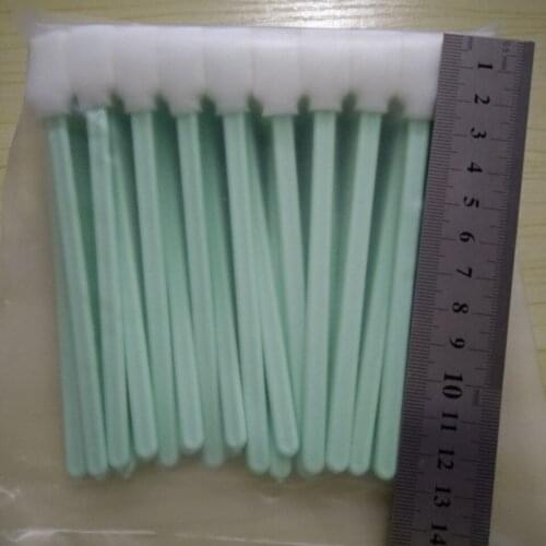 Free Shipping - 1000 pcs Green Plastic 5" printhead cleaning swab stick swabs
