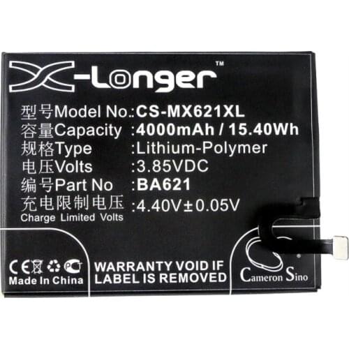 Cameron Sino 4000mAh battery for MEILAN Note 5 for MEIZU M5 Note M5 Note Dual SIM M5 Note Dual SIM TD-LTE M621C M621M