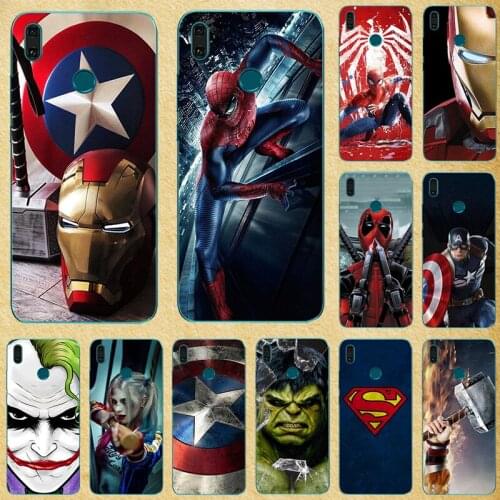 Super Hero Phone Case Cover for Huawei Y9 2018 FLA-AL00 Soft Back Cover For Huawei Y9 Prime 2019 JKM-LX3 STK-L21 Y6S Y9S Fundas