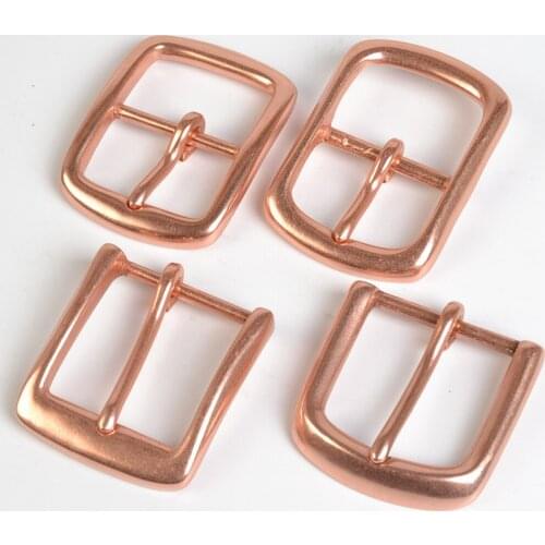 DIY leather craft solid copper material women men belt pin buckle