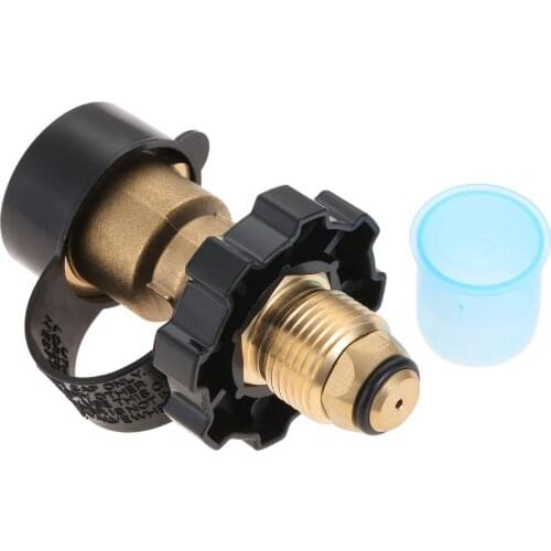 1pc Brass Propane Tank Adapter POL LP Tank Connection To QCC1/Type1 Connection For Hoses And Regulators BBQ Camping Stoves Grill