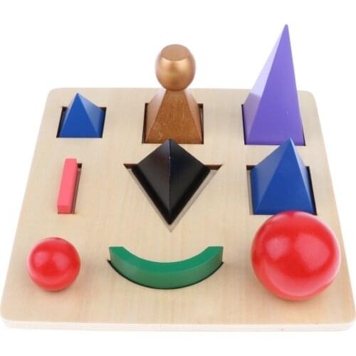 Montessori Language Material - Solid Grammar Symbol with Cut-Out Tray Kids Early