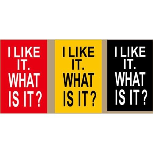 Fashion Letter I LIKE IT HAT IS IT ? Patches Hot Heat Transfer Cloth Printing Sticker DIY Iron On Clothing Bag Shoes Badges