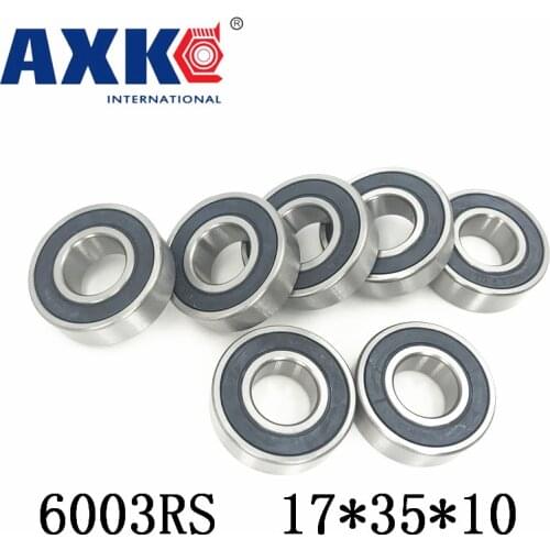 Axk 6003rs Bearing Abec-3 (6 Pcs) 17*35*10 Mm Deep Groove 6003-2rs Ball Bearings 6003rz 180103 Rz Rs 6003 2rs Emq Quality