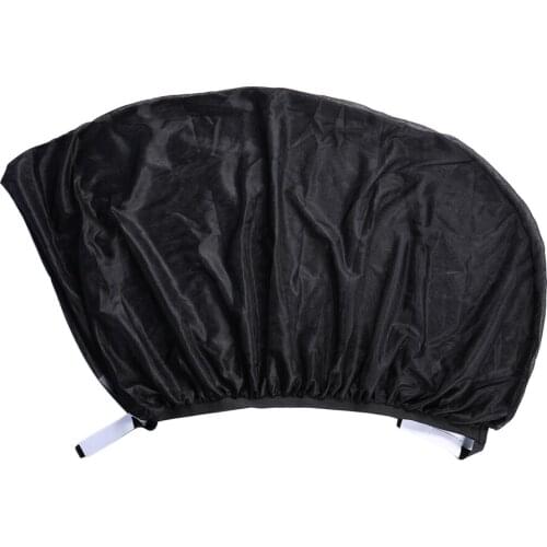 Professional Simple Black 2Pcs Adjustable Car Window Sun Shades UV Protection Shield Mesh Cover Visor Sunshades L Size