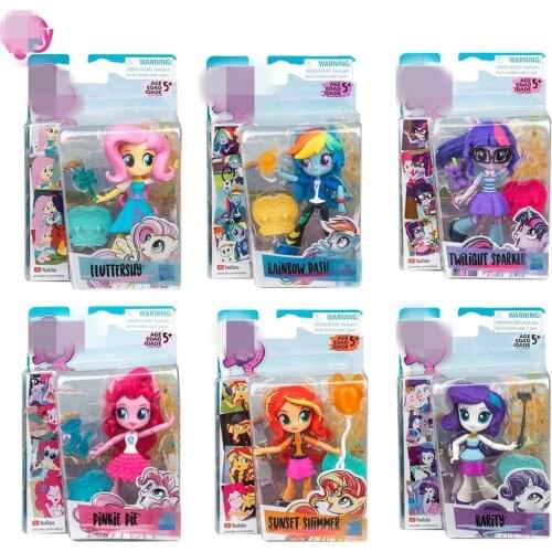 My Little Pony Equestria Princess Mini Twilight Sparkle Rainbow Dash Rarity Pinkie Pie Sunset Shimmer Girls Children Gift