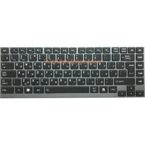 Reboto Original Brand New Laptop Keyboard for Toshiba U800 U840 R700 RU Layout keyboard With backlit 100% Fully Tested