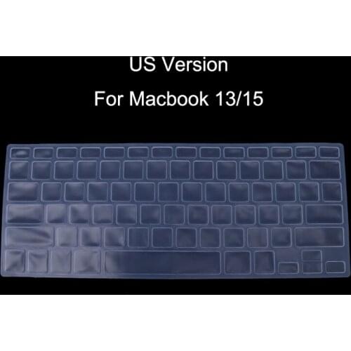 US Version Russian Keyboard Silicone Skin Cover For Apple Macbook Air Pro 13 15