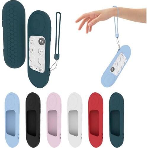 Silicone Case for Chromecast for -Google TV 2020 Voice Remote Shockproof Protective Cover for 2020 Chromecast Voice Remote
