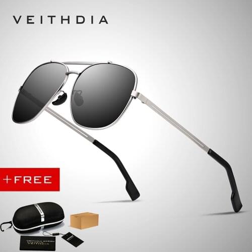 Veithdia 2019 Brand Designer Fashion Sun Glasses Sunglasses Men Polarized Coating Mirror Eyewear Accessorie For Men 2493