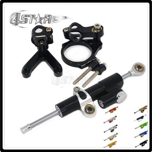 Motorcycle Steering Damper Stabilizer & Bracket For DUCATI 848 2008 2009 2010 08 09 10