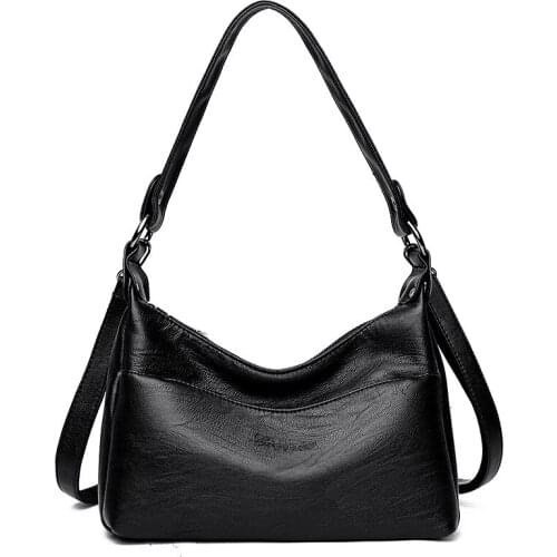 Stylish designer women fashion hobo bag PU leather lady shoulder bag elegant waterproof handbags