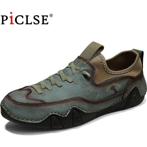 Large size Split Leather Shoes Men Casual Shoes For Men Loafers Comfortable Walking Driving Shoes Moccasins Men Shoes Sneakers
